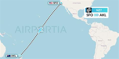 Air New Zealand NZ7 (ANZ7) from San Francisco to Auckland.